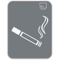 Modern magnetized ashtray gray symbol