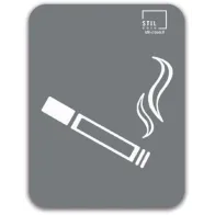 Modern magnetized ashtray gray symbol