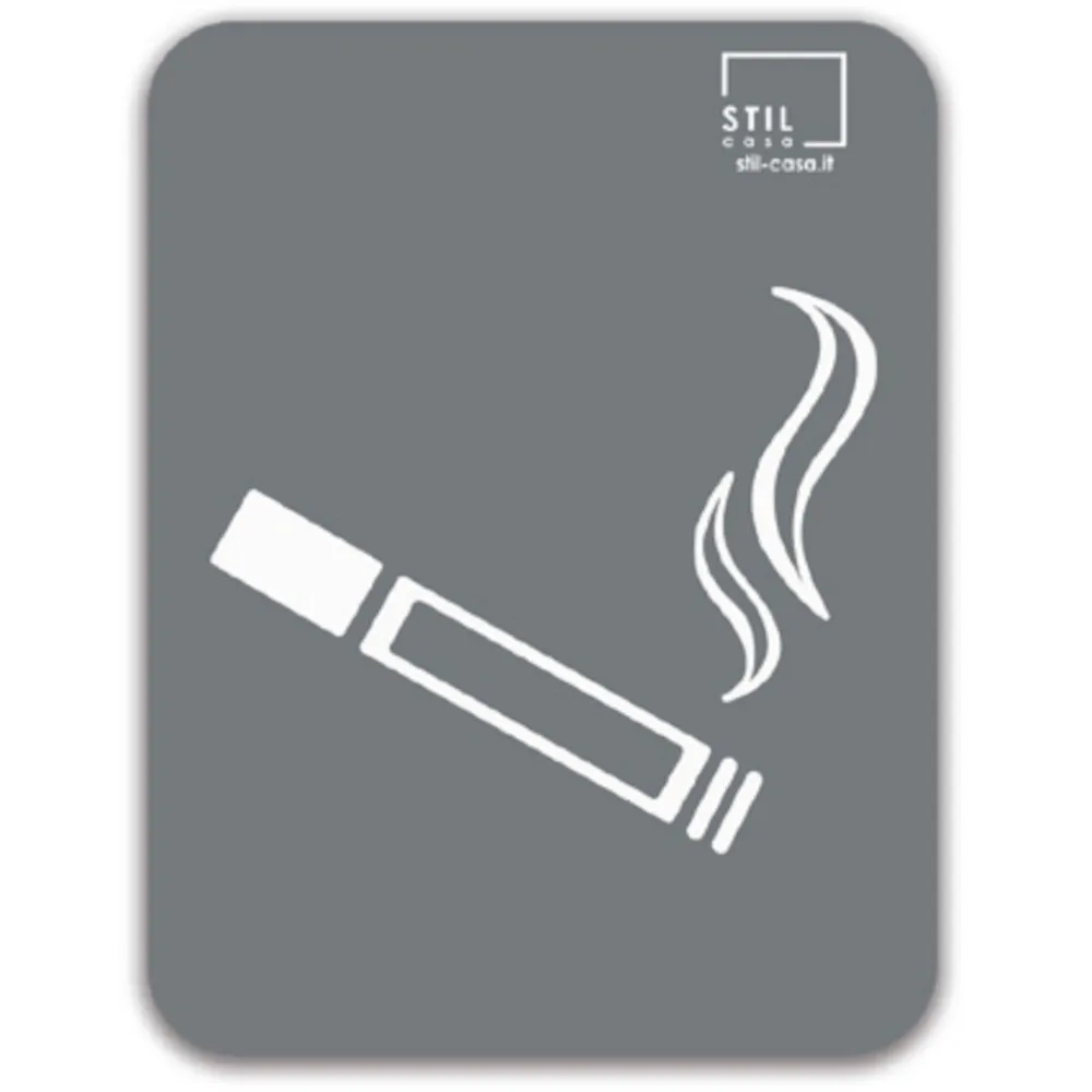 Modern magnetized ashtray gray symbol