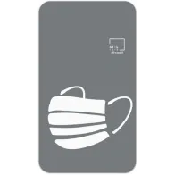 Stilisiertes graues Magnetmasken-Symbol