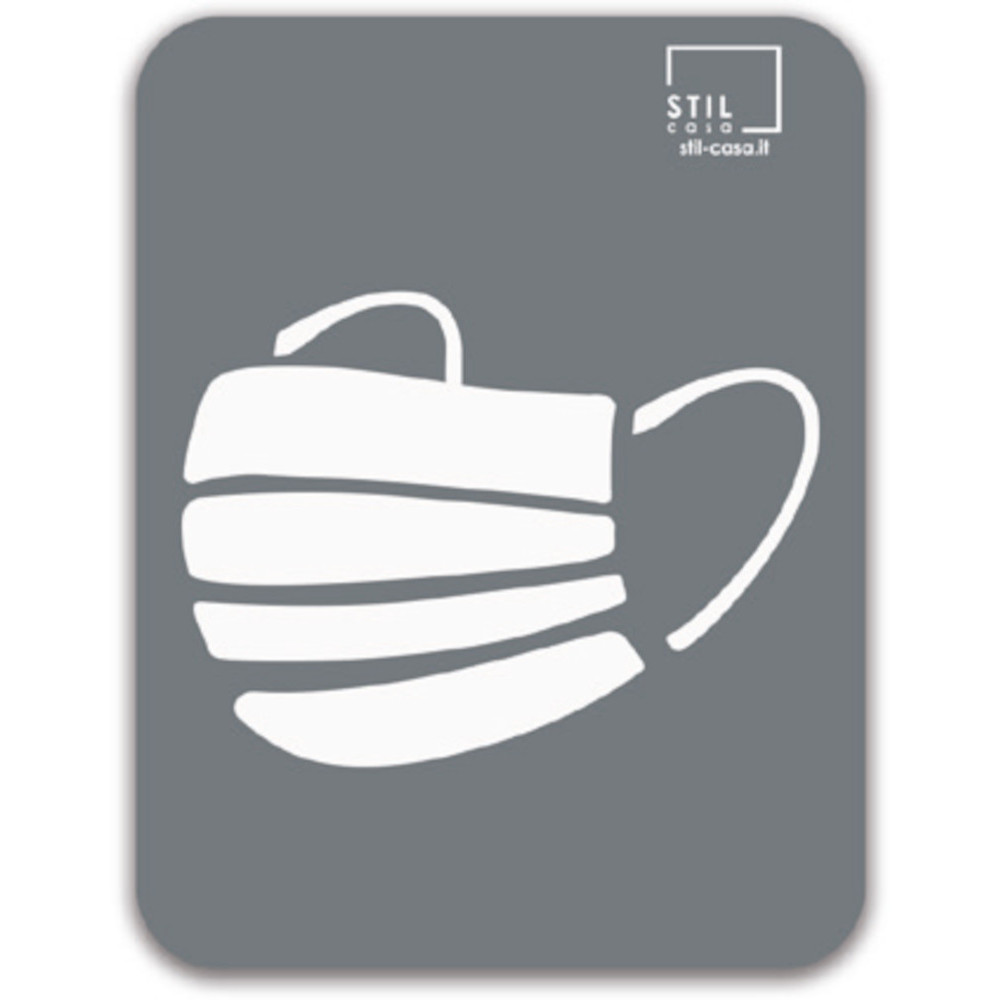Stilisiertes graues Magnetmasken-Symbol