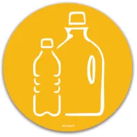 Yellow magnetic icon plastic symbol