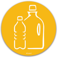 Yellow magnetic icon plastic symbol