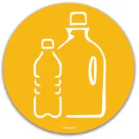 Yellow magnetic icon plastic symbol