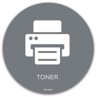 Grey toner symbol magnetic pictogram