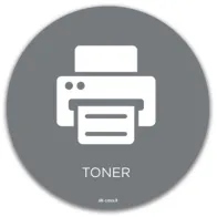 Graues Toner-Symbol Magnetisches Piktogramm