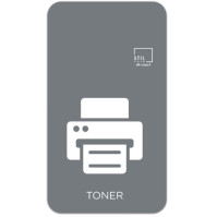 Grey magnetic icon toner symbol