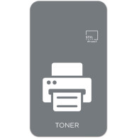 Graues Magnet-Symbol Toner
