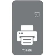 Graues Magnet-Symbol Toner