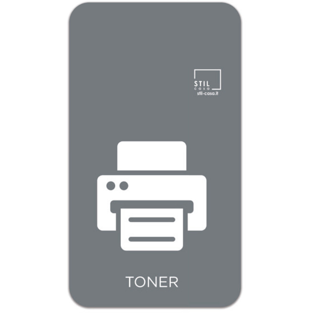 Graues Magnet-Symbol Toner Graues Magnet-Symbol Toner