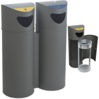 Modern 35L Urban Steel Litter Bin