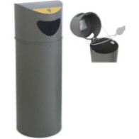 Corbeille de rue ergonomique