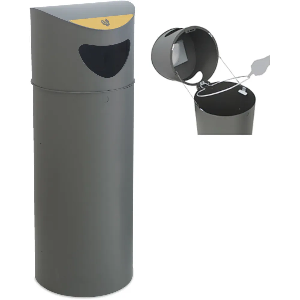 Corbeille de rue ergonomique Corbeille de rue ergonomique