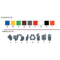 100L lockable bin with bag holder
