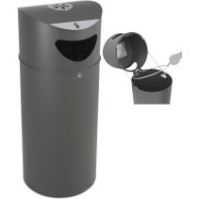 100L lockable bin with ashtray