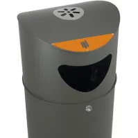 Oslo 100L Mülleimer mit Aschenbecher