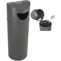Oslo urban litter bin with ashtray