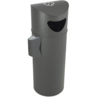 Oslo urban litter bin with ashtray