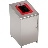 60-litre modular plastic bin for waste