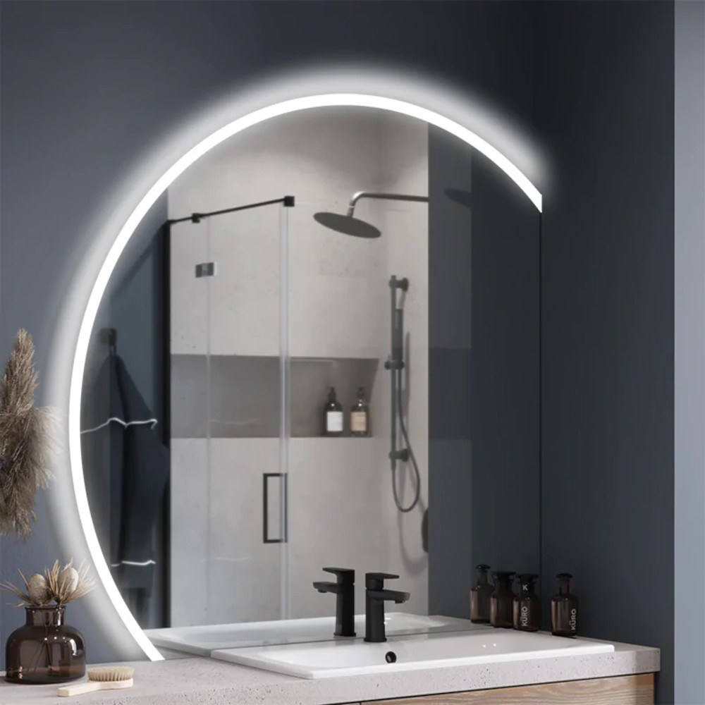 Runder LED-Spiegel im modernen Design