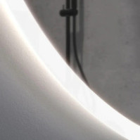 Runder LED-Spiegel im modernen Design