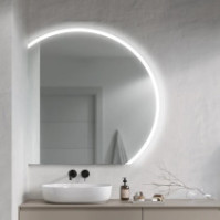 Runder LED-Spiegel im modernen Design