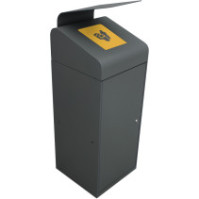 95L sorting bin with flap support