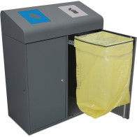 190L sorting bin with practical flaps