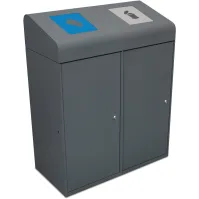 190L sorting bin with flaps and inner bin