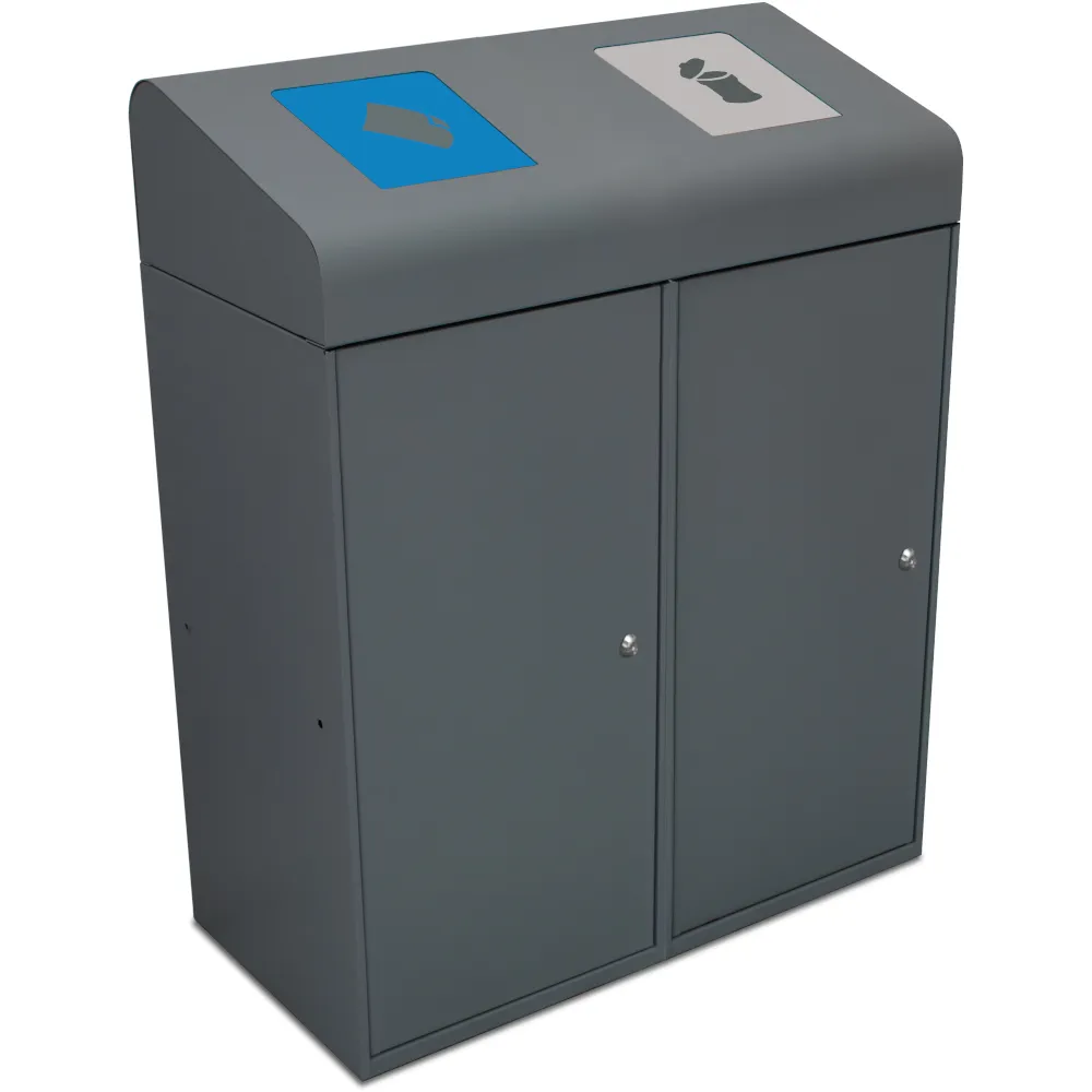 190L sorting bin with flaps and inner bin