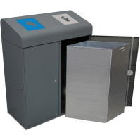 190L sorting bin with flaps and inner bin