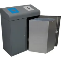 190L sorting bin with flaps and inner bin