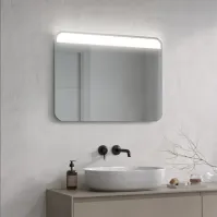 Rounded Corners LED Mirror