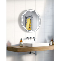 Decorative flower mirror