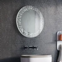 Custom-made LED pendulum mirror