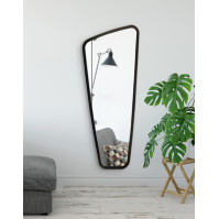 Distorted vertical mirror with black frame