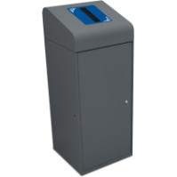 Berlin 95L recycling bin with opening for paper
