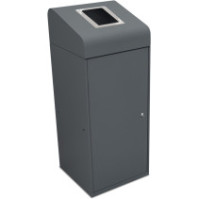 Berlin 95L recycling bin with rectangular opening
