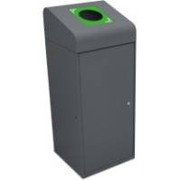 Berlin 95L recycling bin with round opening