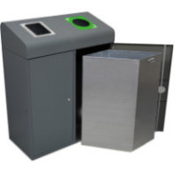 Berlin 95L recycling bin with sturdy opening and inner bin