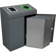 Berlin 95L recycling bin with sturdy opening and inner bin