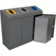Berlin 95L recycling bin, robust and customizable.