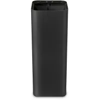 60-litre black designer bin with magnetic symbol for waste