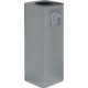 60-litre grey designer bin with pictogram for all waste