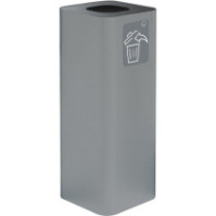 60-litre grey designer bin with pictogram for all waste