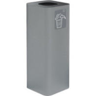 60-litre grey designer bin with pictogram for all waste