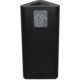Black triangular bin, 60 litres, with magnetic pictogram.