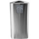 60-litre stainless steel triangular bin with magnetic pictogram.