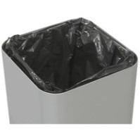 100-litre grey designer bin with magnetic pictogram for all waste