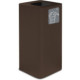 100-litre corten steel designer bin with magnetic pictogram for all waste